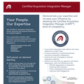 Certified Acquisition Integration Manager (CAIM) online + Price List