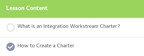 Incomplete training topic Two training topic titles. One incomplete; one completed
